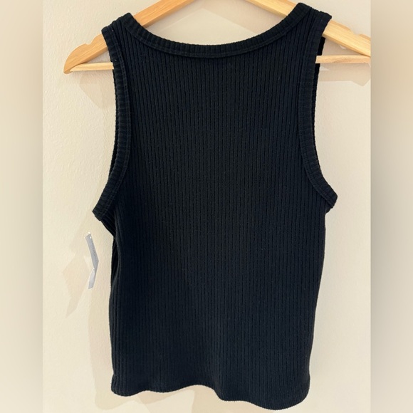 BNWT - American Eagle Black Ribbed Tank Top - Picture 2 of 3
